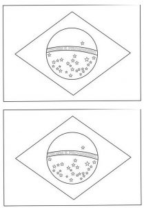 como desenhar a bandeira do brasil - imprimindo 4