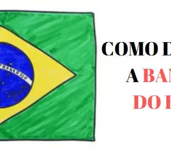 como desenhar a bandeira do brasil passo a passo