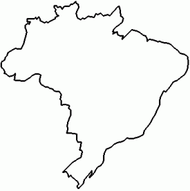 contorno do mapa do brasil 4