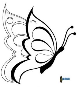 desenhos para desenhar fáceis borboleta