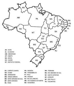 mapa das regiões do brasil para colorir 4