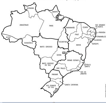 mapa do brasil para colorir e imprimir 2