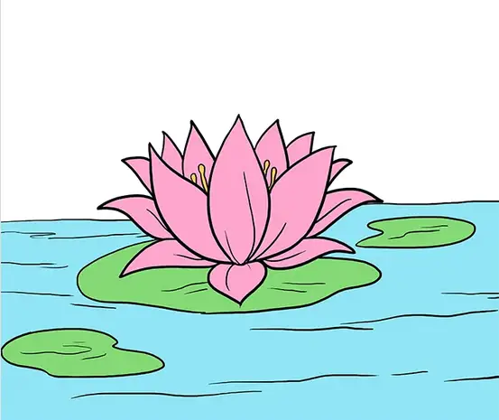 como desenhar flor de lotus