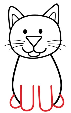 como desenhar um gato 5