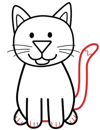 como desenhar um gato 6
