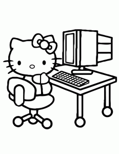computador para pintar hello kitty