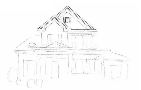 desenho de uma casa 3