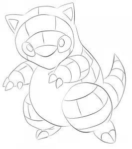 desenhos para colorir pokemon sandshrew