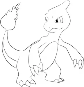desenhos para colorir pokemon charmeleon