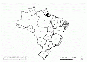 mapa do brasil para pintar 3