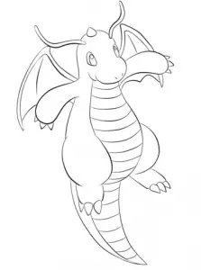 pokemon para colorir dragonite