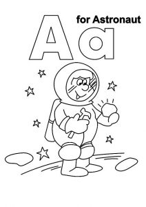 astronauta para colorir