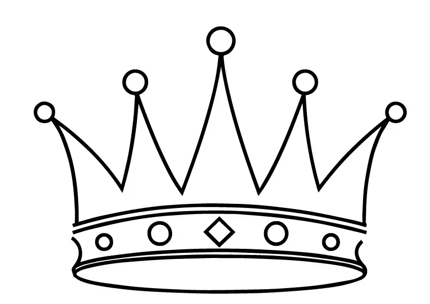 desenho da coroa para pintar 18