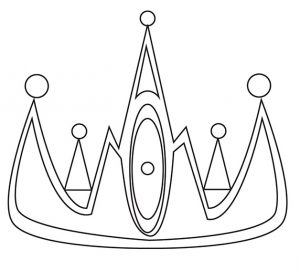 desenho da coroa para pintar 23