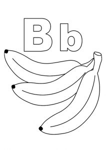desenho da letra b para pintar 7