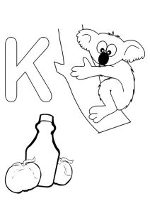 desenho da letra k para pintar 9