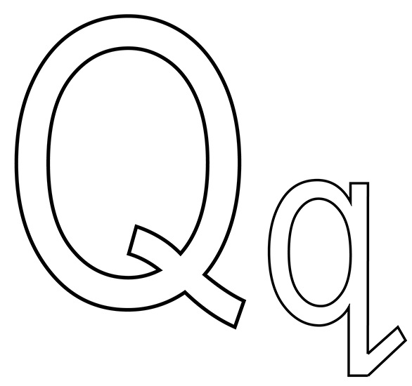 desenho da letra q para pintar 9