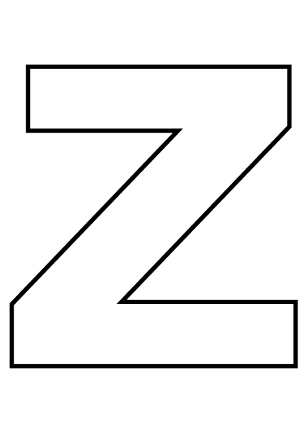 desenho da letra z para pintar 6