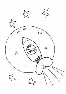 desenho da lua 8