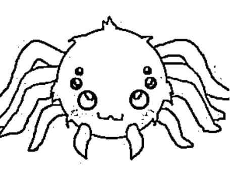 desenho de aranha para colorir e pintar