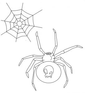desenho de aranha para pintar 6