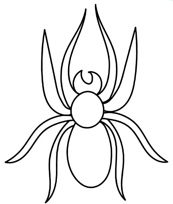 desenho de aranha para pintar 7