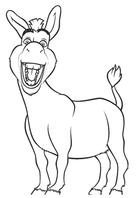 desenho de burro para pintar 2