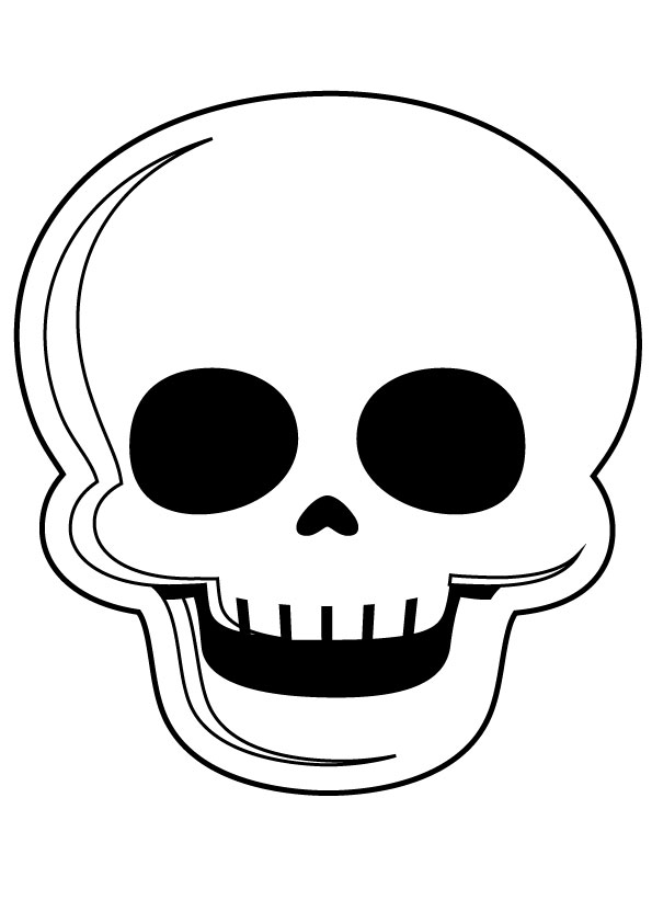 desenho de esqueleto para pintar 9