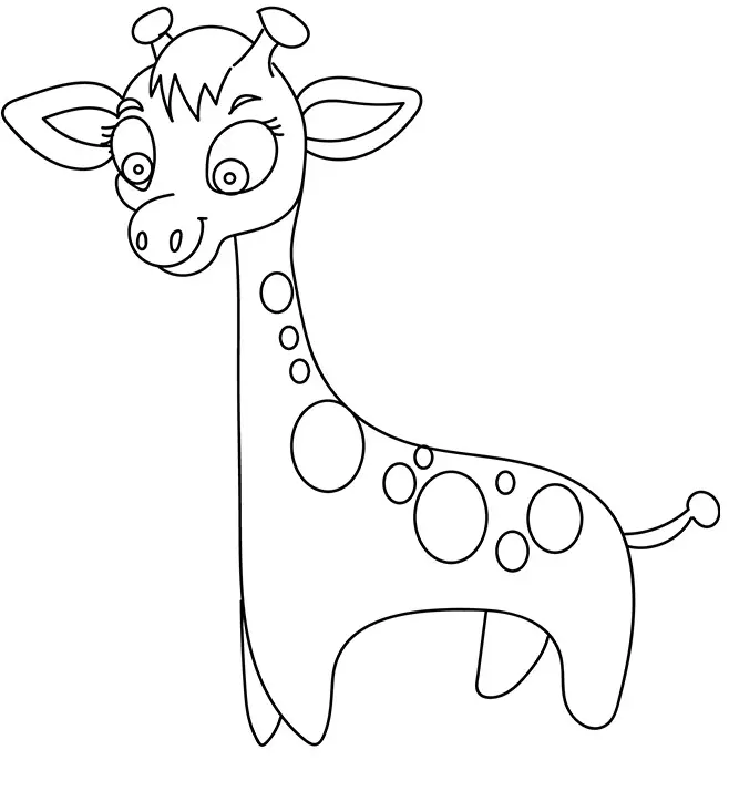 desenho de girafa 7