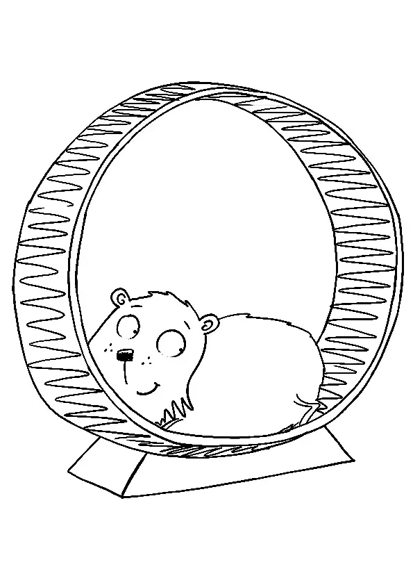 desenho de hamster para pintar 2