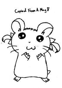 desenho de hamster para pintar 5