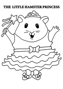 desenho de hamster para pintar 6