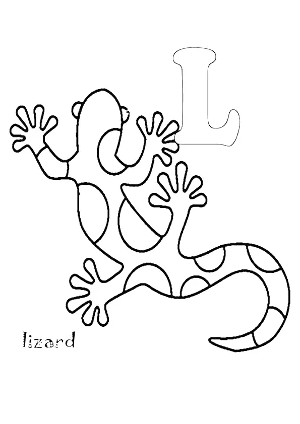 desenho de lagarto para pintar 1