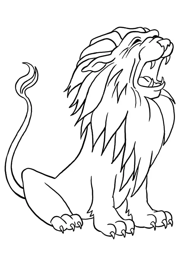 desenho de leão 4