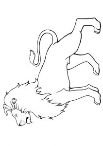 desenho de leão 5