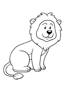 desenho de leão 6