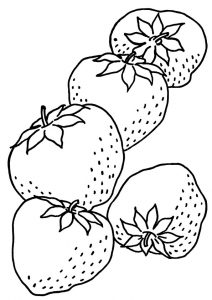 desenho de morango 2
