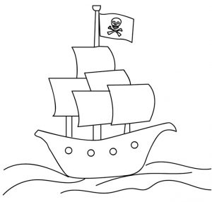 desenho de navio para pintar 4