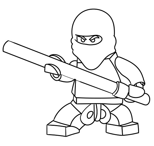 desenho de ninja para pintar 13