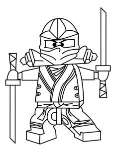 desenho de ninja para pintar 6