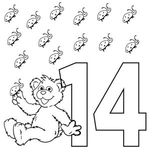 desenho de números 11