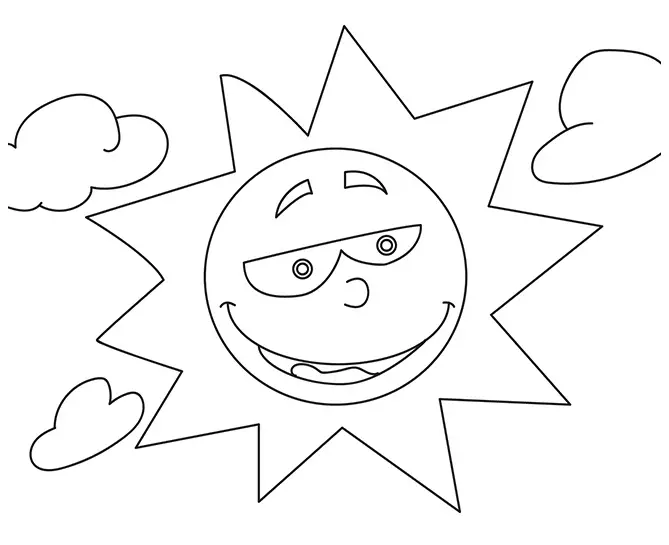 desenho de sol 9
