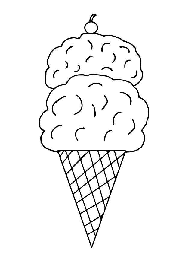 desenho de sorvete para pintar 16