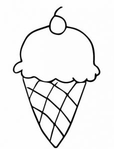 desenho de sorvete para pintar 21