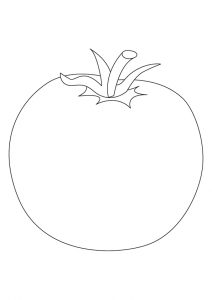 desenho de tomate para pintar 2