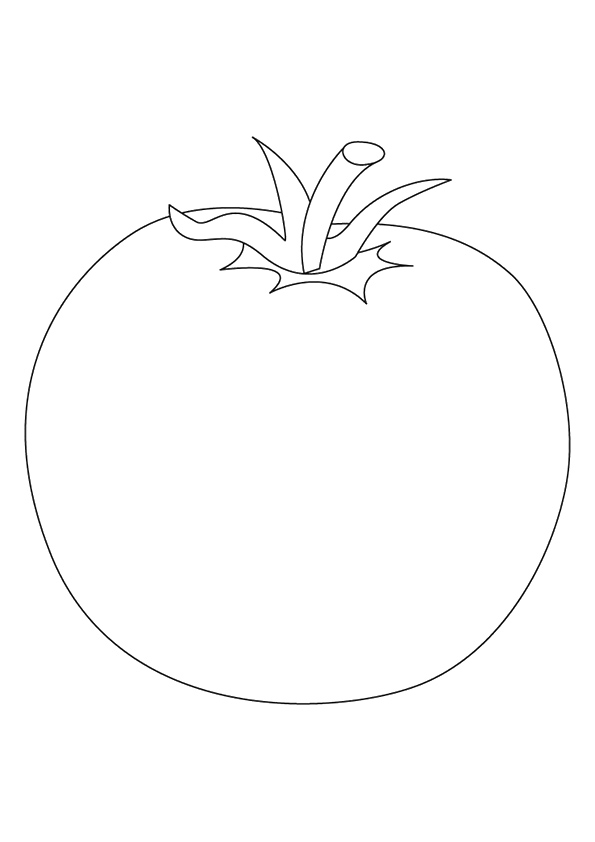 desenho de tomate para pintar 2