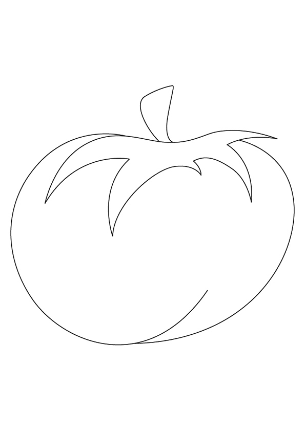 desenho de tomate para pintar 3