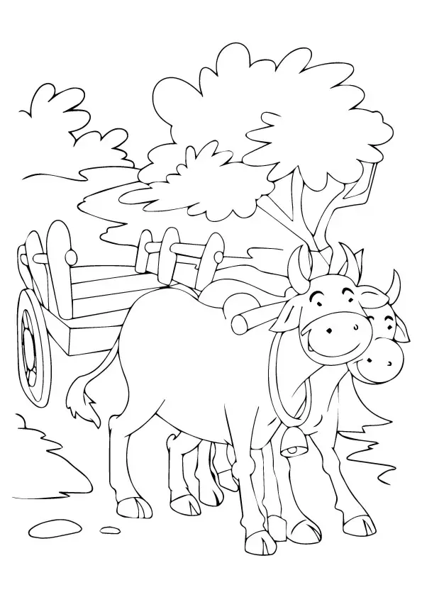 desenho de touro para pintar 3