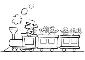 desenho de trem para pintar 10