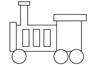desenho de trem para pintar 12